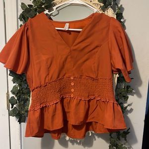 Dress shirt size 1 made in India rust color